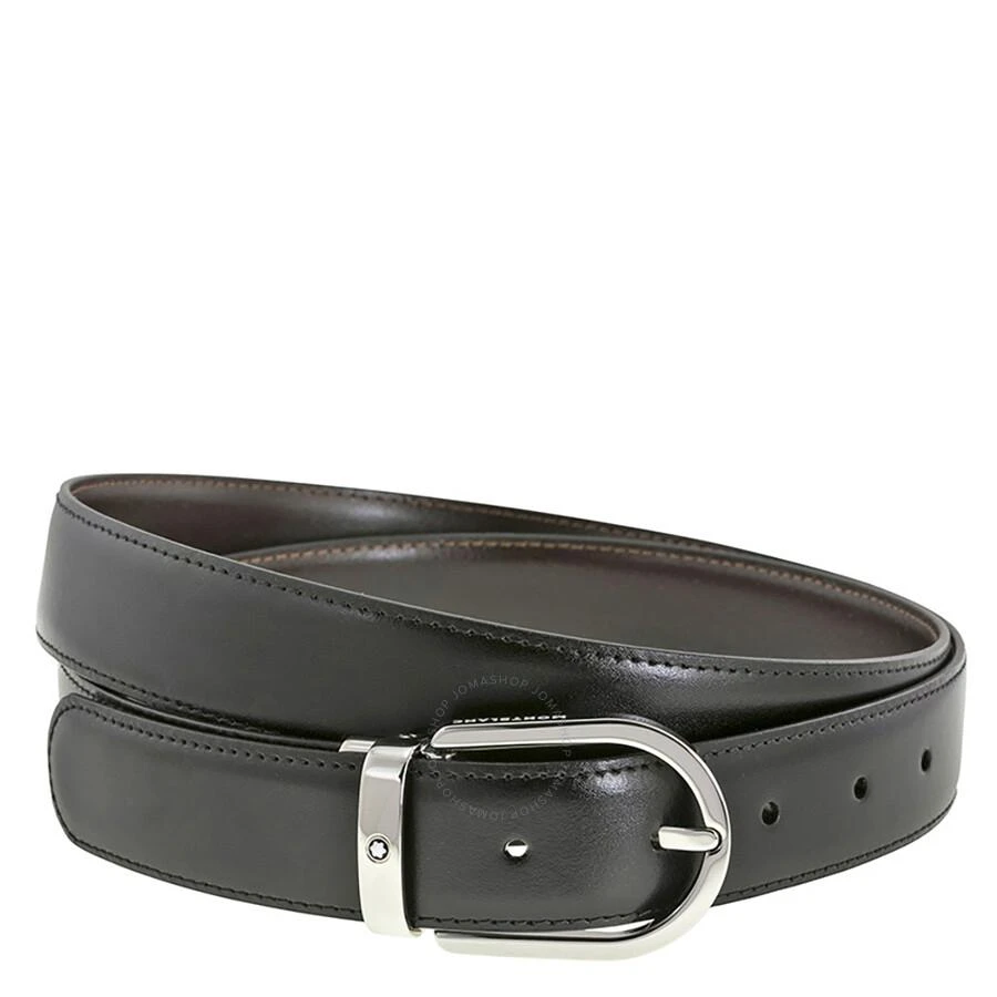 Montblanc Reversible Black/Brown Leather Belt 128135 1