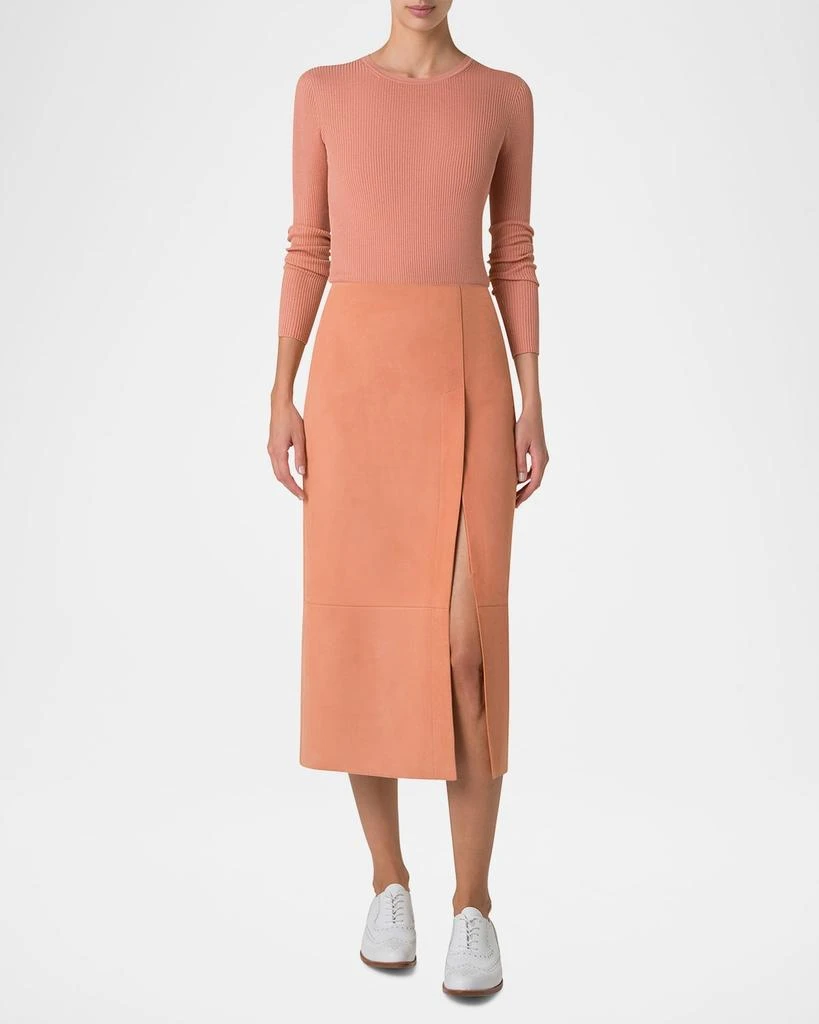 Akris Fitted Rib-Knit Sweater 4