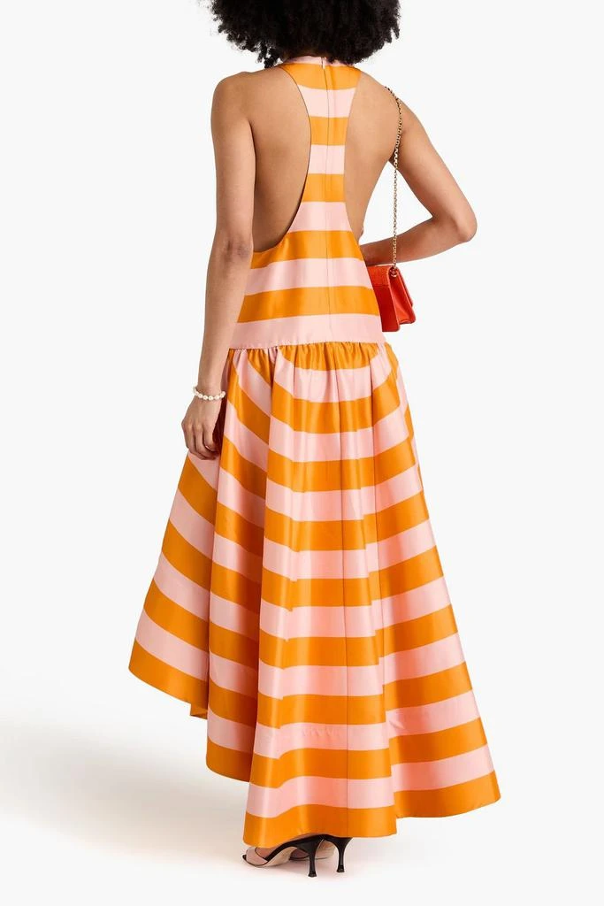 Zimmermann Asymmetric striped silk-shantung dress 3