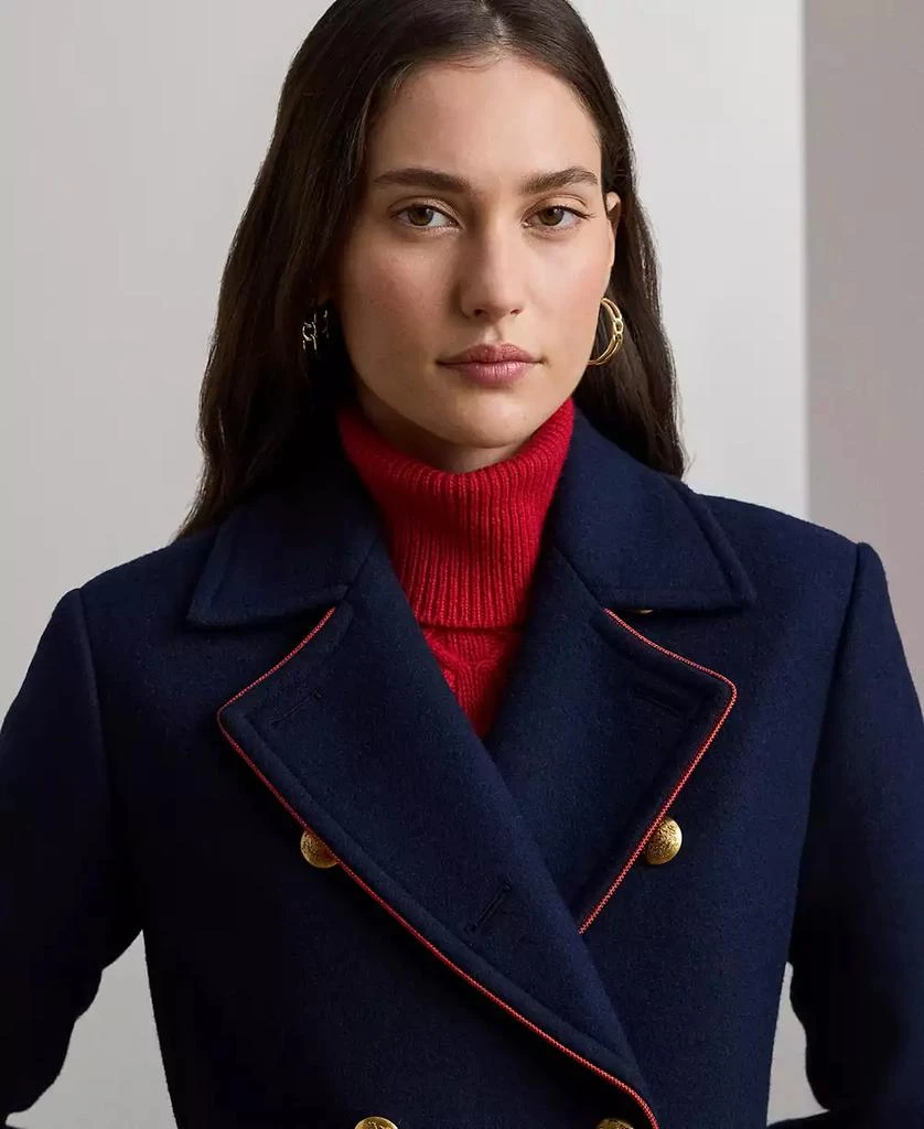 Ralph Lauren Women's Wool-Blend Double-Breasted Coat 4