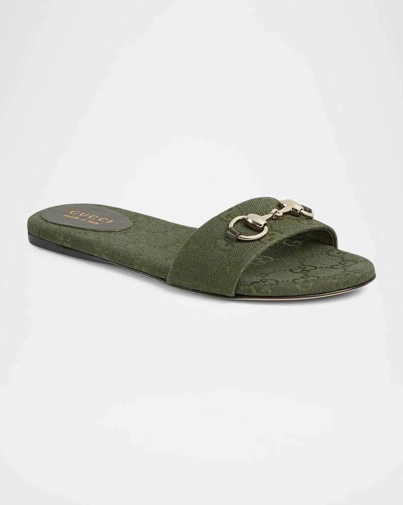 Shop GG Canvas Siaga Slide Sandals on Sale at BeyondStyle – Get