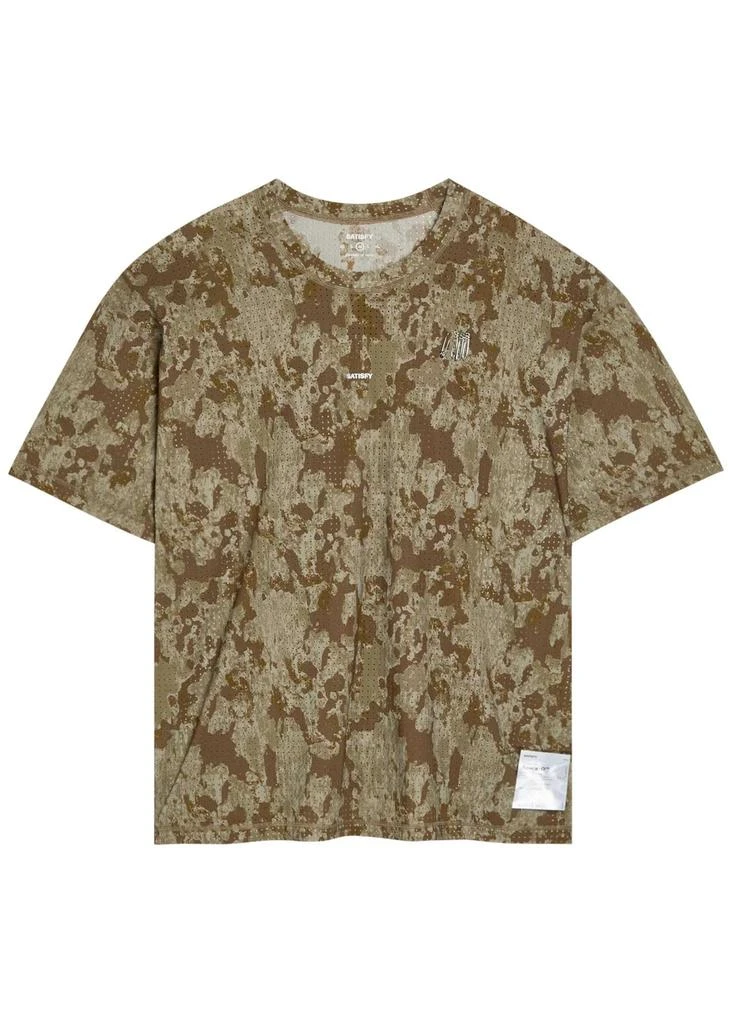 Satisfy Space-O™ camouflage stretch-jersey T-shirt