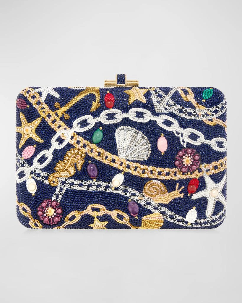 Judith Leiber Nautical Chains Crystal Clutch Bag 1