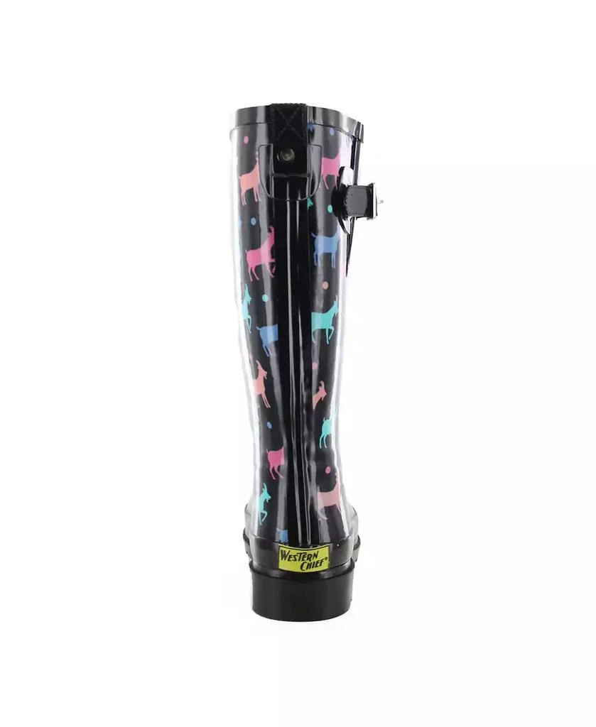 Western Chief Women's Dotty Goats Tall Rain Boot 3
