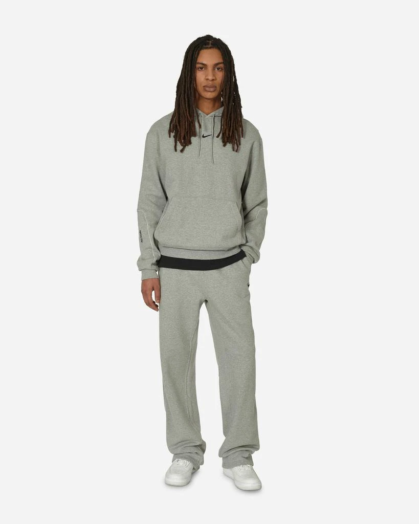 NIKE NOCTA Open Hem Fleece Pants Dark Grey Heather 4