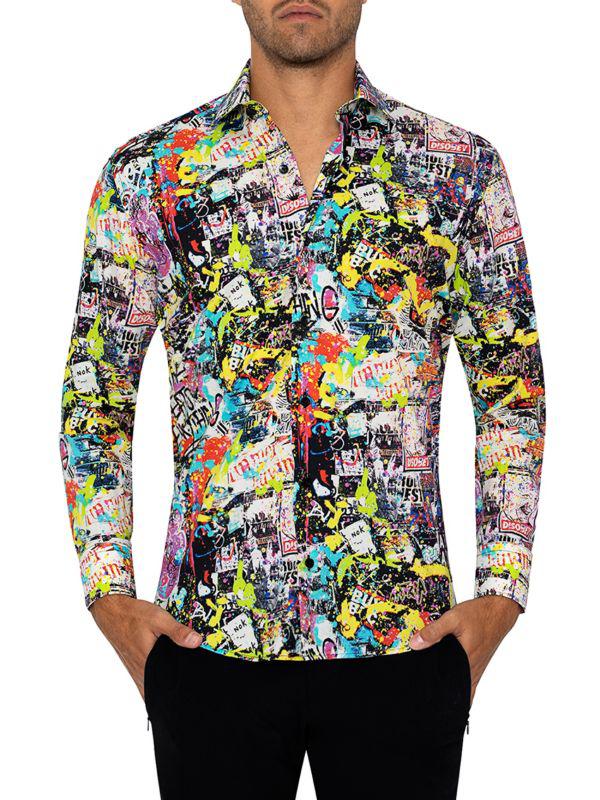 Bertigo Oliver Abstract Sport Shirt