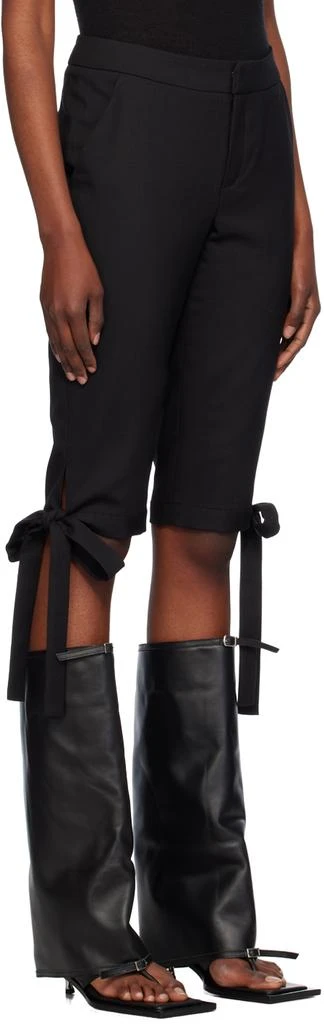 FIDAN NOVRUZOVA Black Benedict Bow Capri Trousers 2