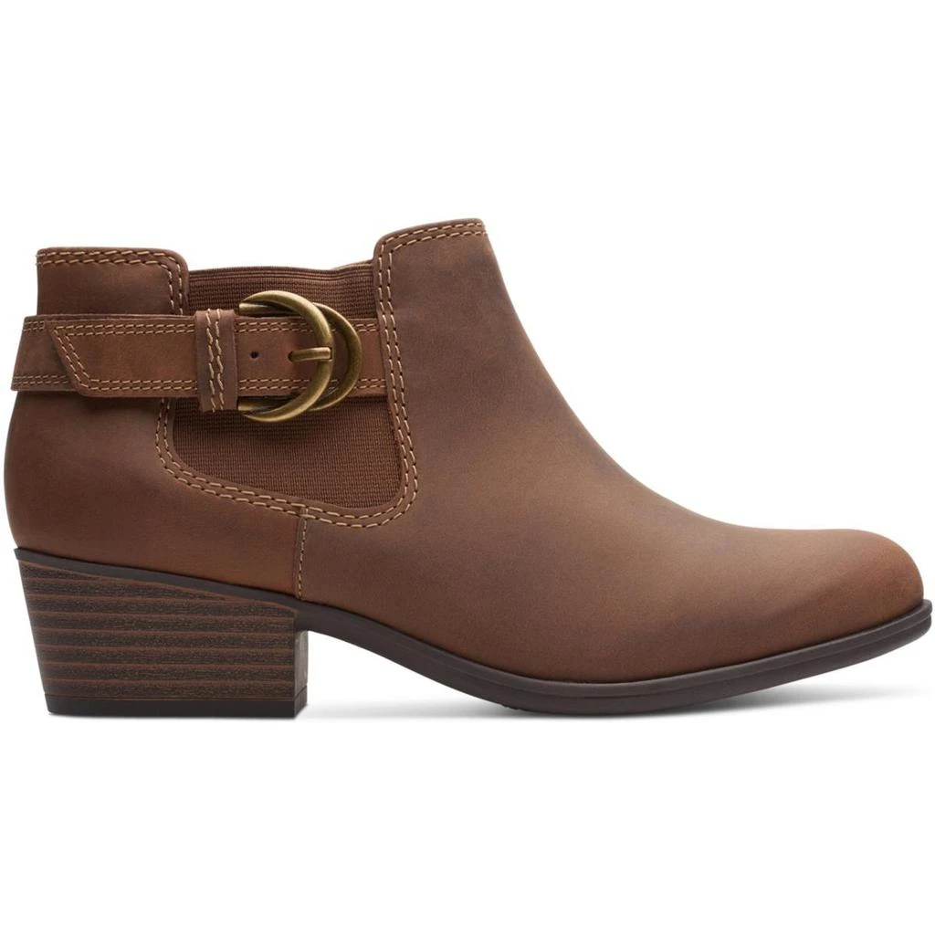 Clarks Adreena Field Womens Leather Slip On Booties 2