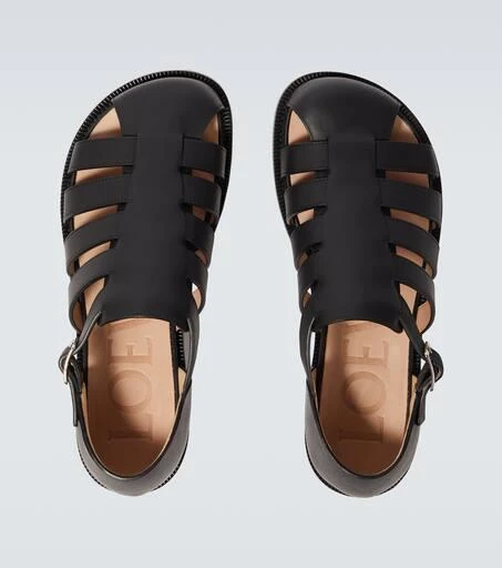 Loewe Campo leather fisherman sandals 4