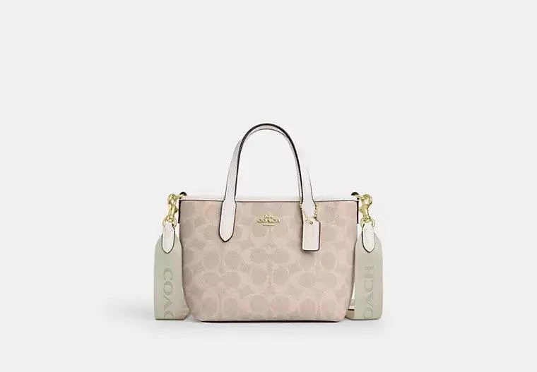 Coach City Mini Tote Bag In Signature Canvas