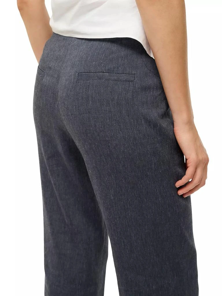 Staud Knack Linen-Blend Crop Pants 6