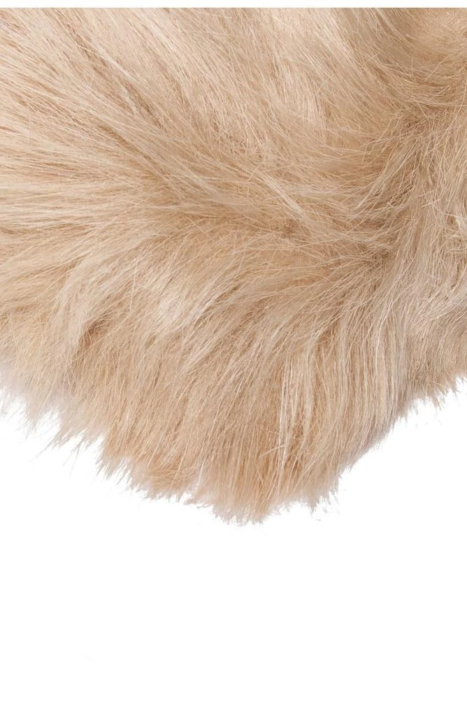 LUXE Faux Fur Hudson Rectangular Rug - 2ft x 3ft - Tan 3