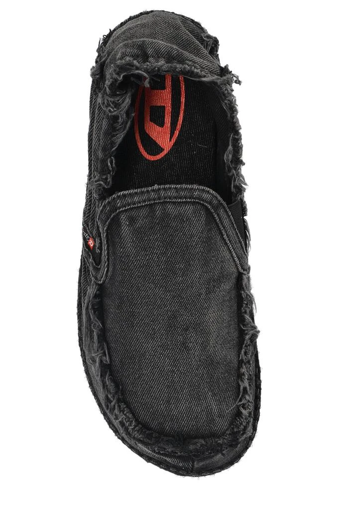 Diesel Diesel D-Lukas Esp Distressed Denim Espadrille Loafers 4