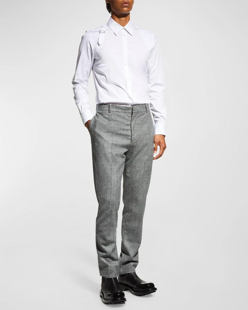 Alexander McQueen Men's Harness Sport Shirt w/ Strap 3