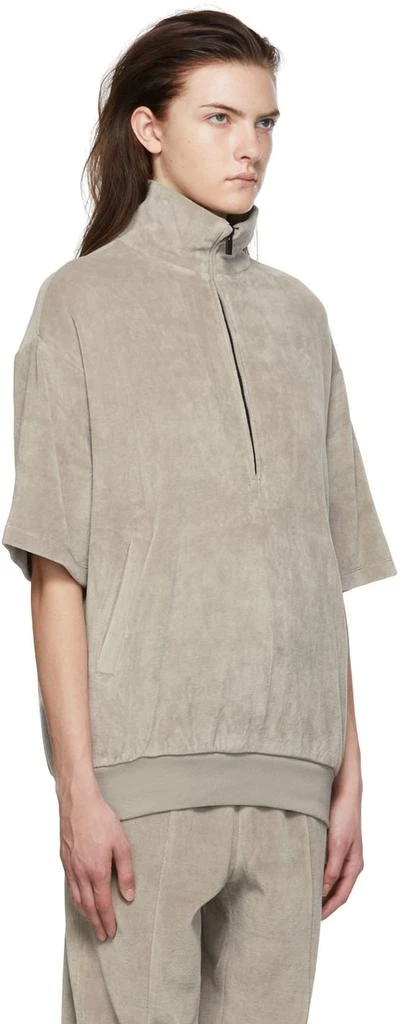 Essentials Taupe Cotton Turtleneck 2