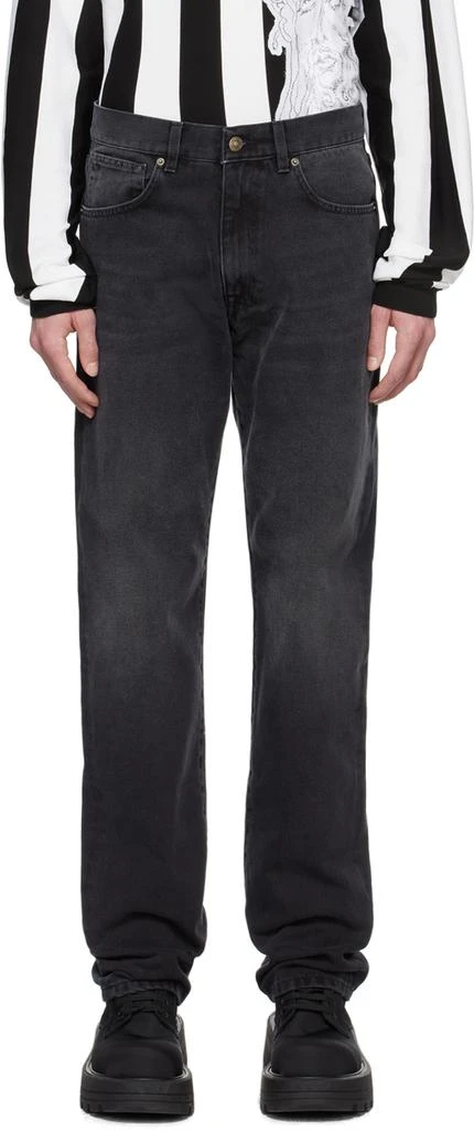 424 Black Baggy-Fit Jeans 1