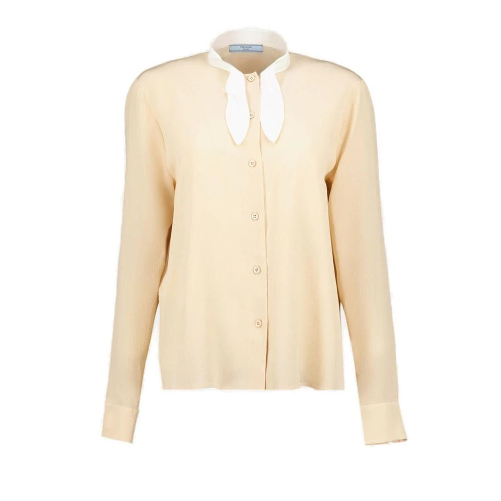 Prada Prada Tie-Fastened Button-Down Shirt 1