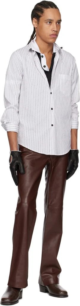 Ernest W. Baker Black Leather Driving Gloves 3