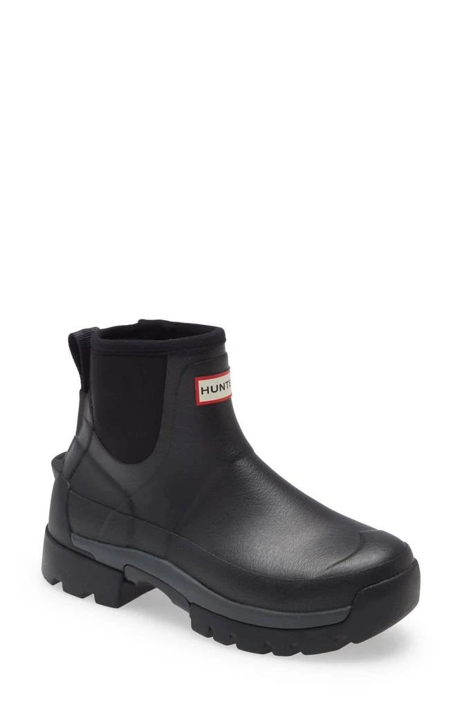 Hunter Women's Field Balmoral Hybrid Chelsea Rain Boot In Black 1