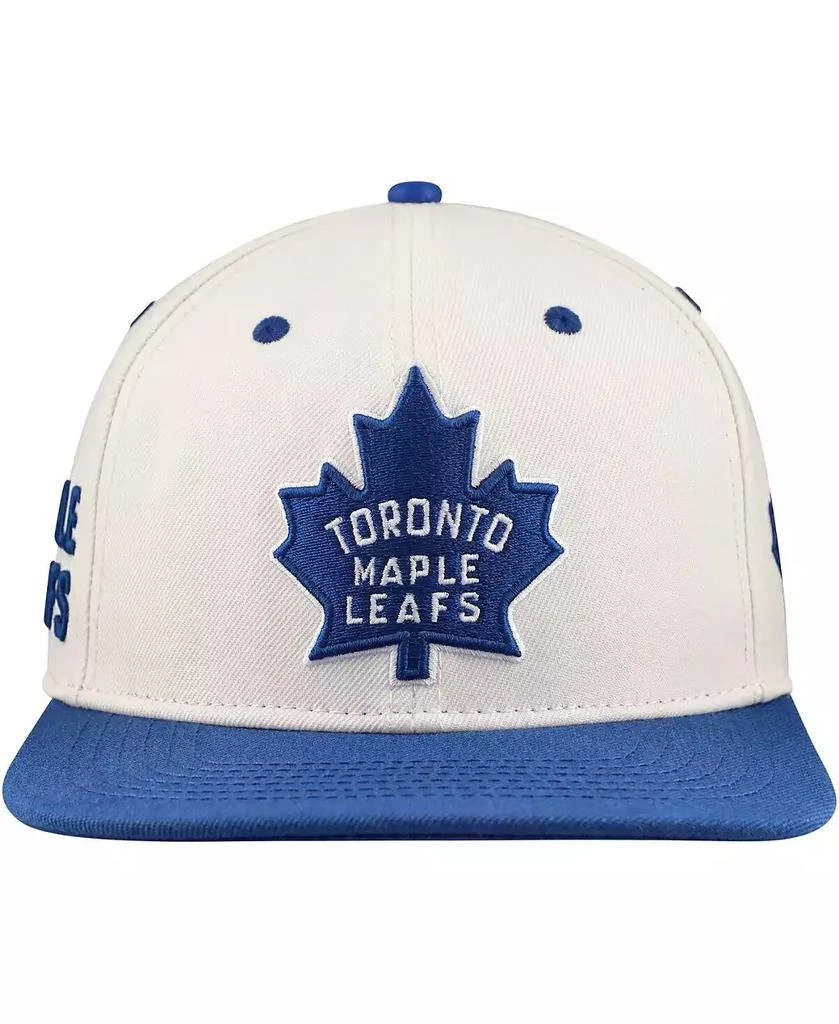 Pro Standard Men's Cream Toronto Maple Leaf's Retro Classic Logo Snapback Hat 4