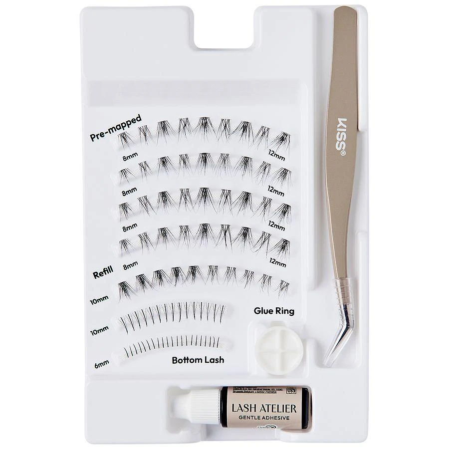 Kiss Glue-On Lashes, Natural 6