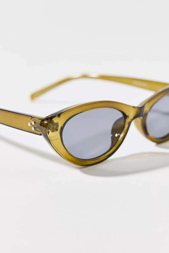 Urban Outfitters UO Essential Plastic Slim Cat-Eye Sunglasses 2