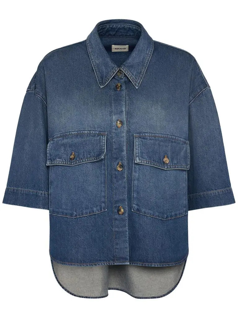 Khaite Mahsha Cotton Denim Shirt