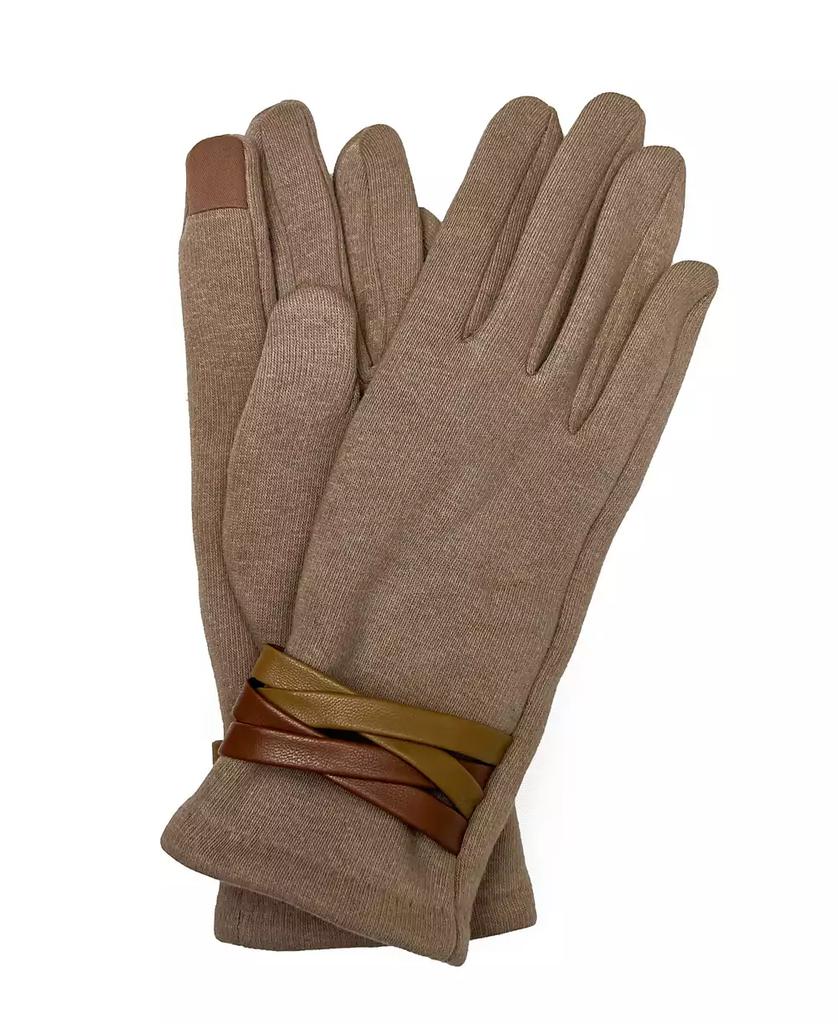MARCUS ADLER Women's Criss Cross Jersey Touchscreen Glove