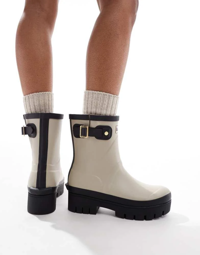 Barbour Barbour Portree short wellington boots in sand 3