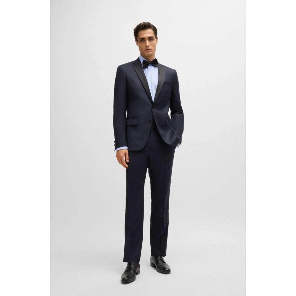 Hugo Boss Regular-fit shirt in structured cotton with double cuffs 2