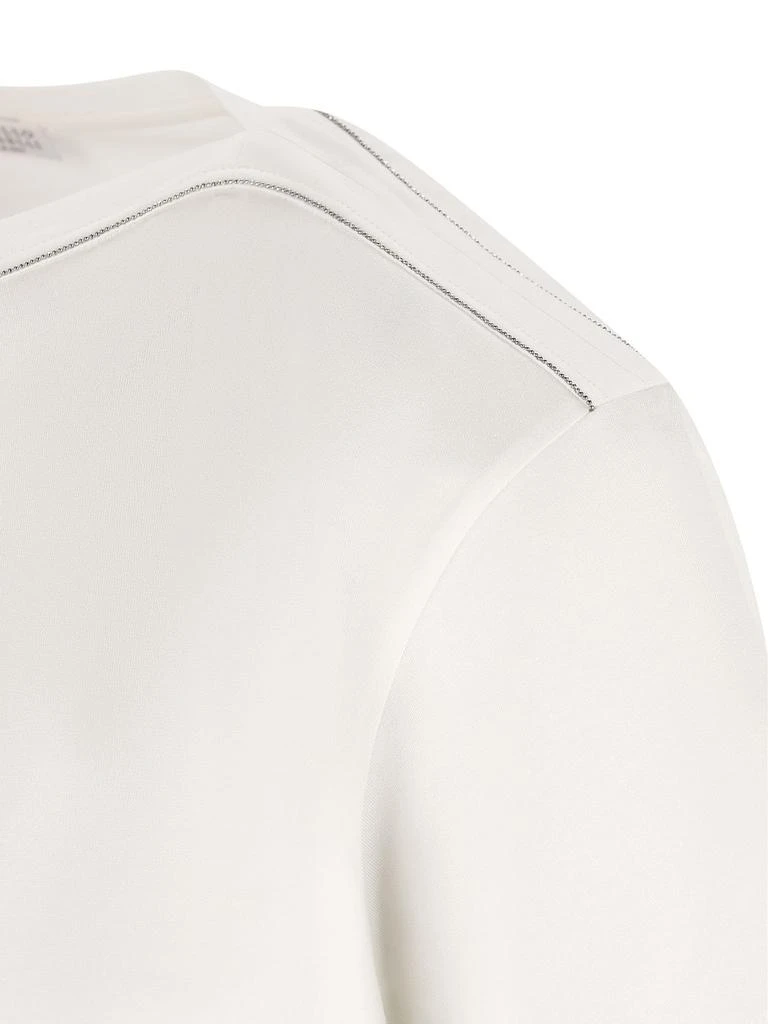 Brunello Cucinelli Brunello Cucinelli Monili-Chain Detailed T-Shirt 3