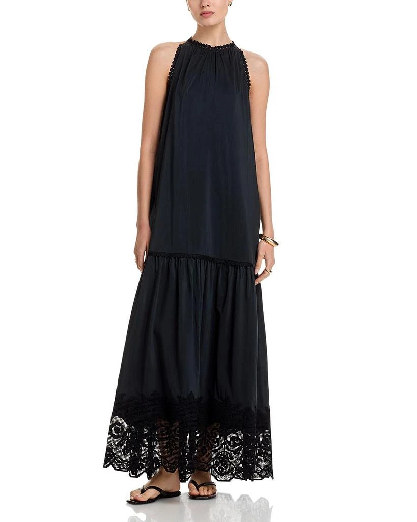 Kobi Halperin Teri Lace Trim Maxi Dress 1