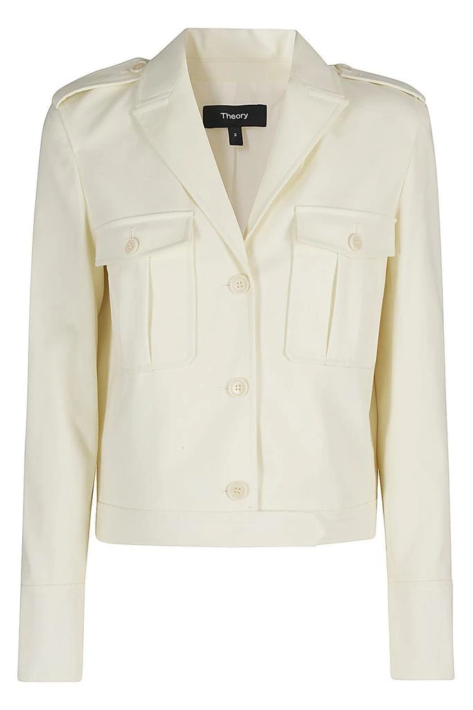 Theory Theory Buttoned Straight Hem Cropped Jacket 1