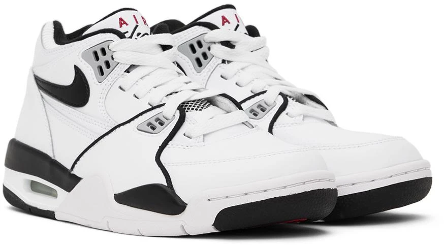 Nike Kids White & Black Air Flight 89 Big Kids Sneakers 4