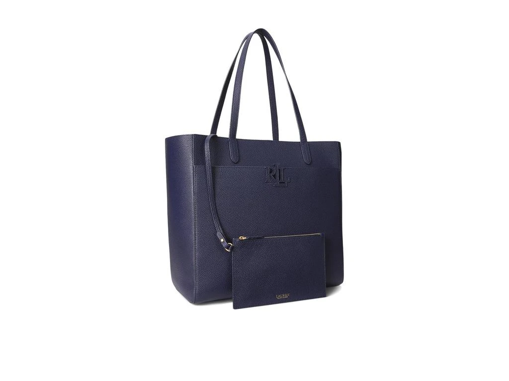 Ralph Lauren Pebbled Leather Large Cameryn Tote Bag 1