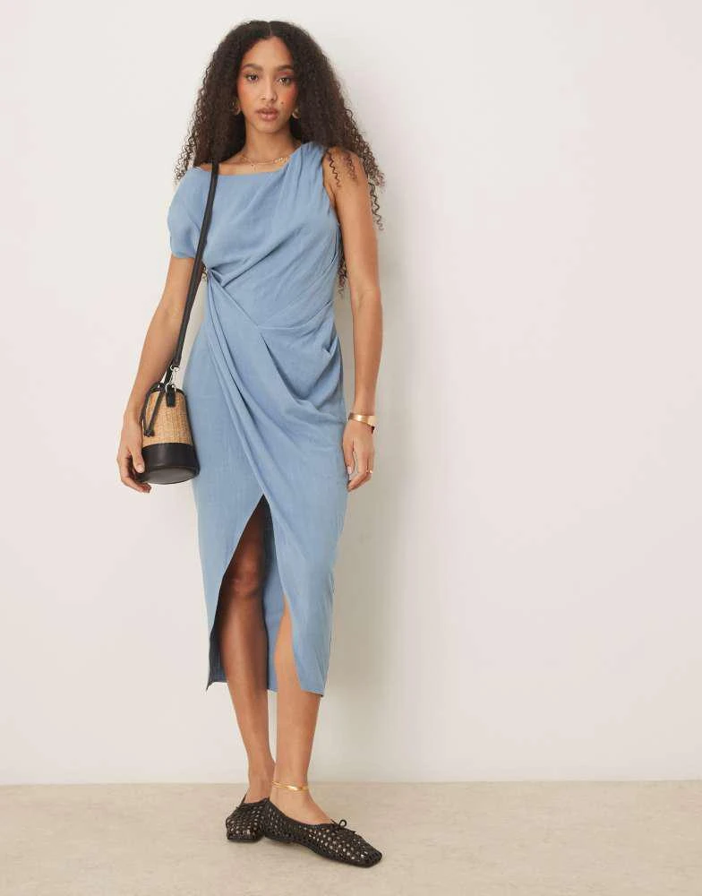 princess polly baby blue dress Blue Wrap Dresses main image 0
