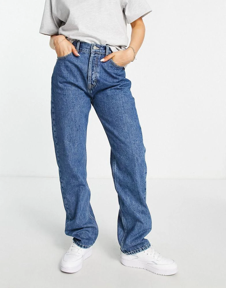 Dr Denim Dr Denim Beth dad jeans in dark wash blue 3
