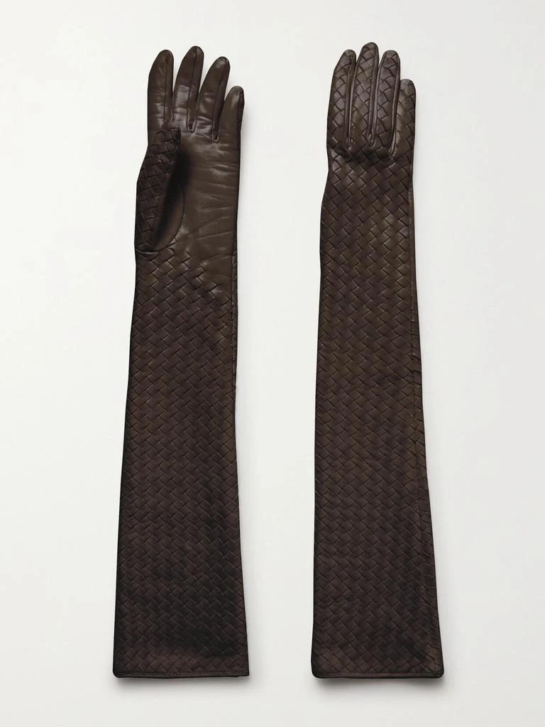 Bottega Veneta Intrecciato 皮革手套 1