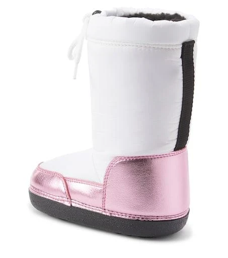 Moschino Logo faux leather snow boots 2