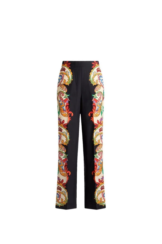 ETRO Etro Bandana Bouquet Printed Straight-Leg Trousers 2