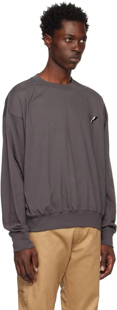 We11done Gray W Line Sweatshirt 2