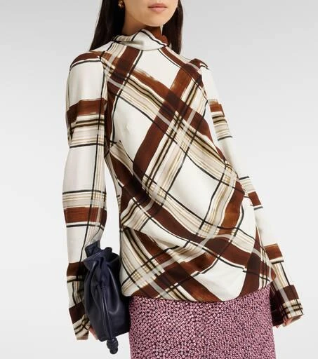 Dries Van Noten Checked top 5