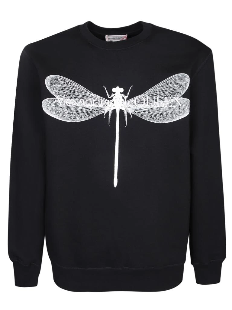 Alexander McQueen Dragonfly Black Sweatshirt 1