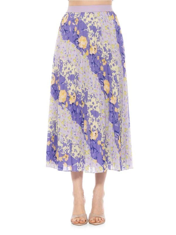 ALEXIA ADMOR Kesia Pleated Midi Skirt 1