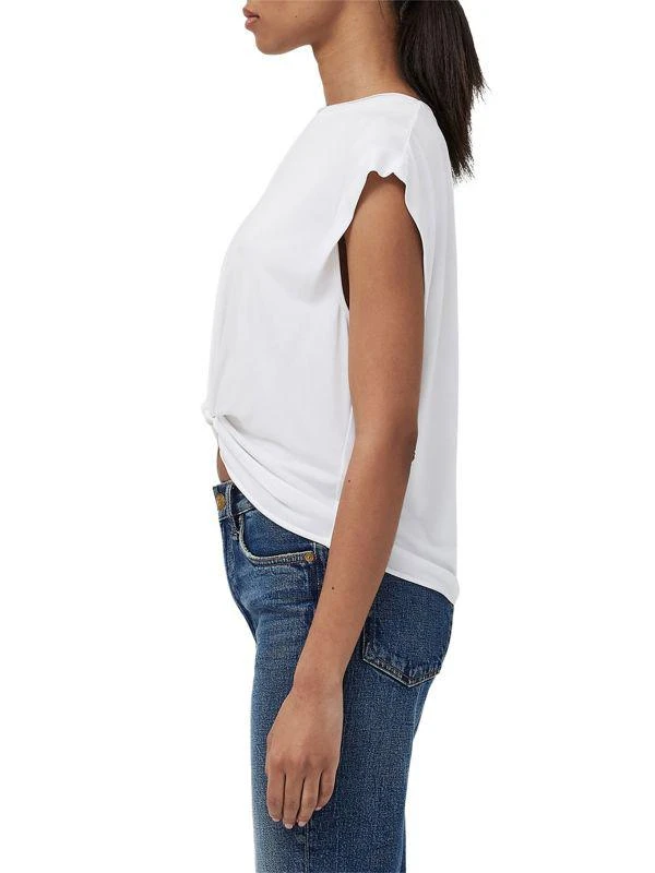 Rag & Bone Jenna Cap Sleeve Knot T Shirt 3
