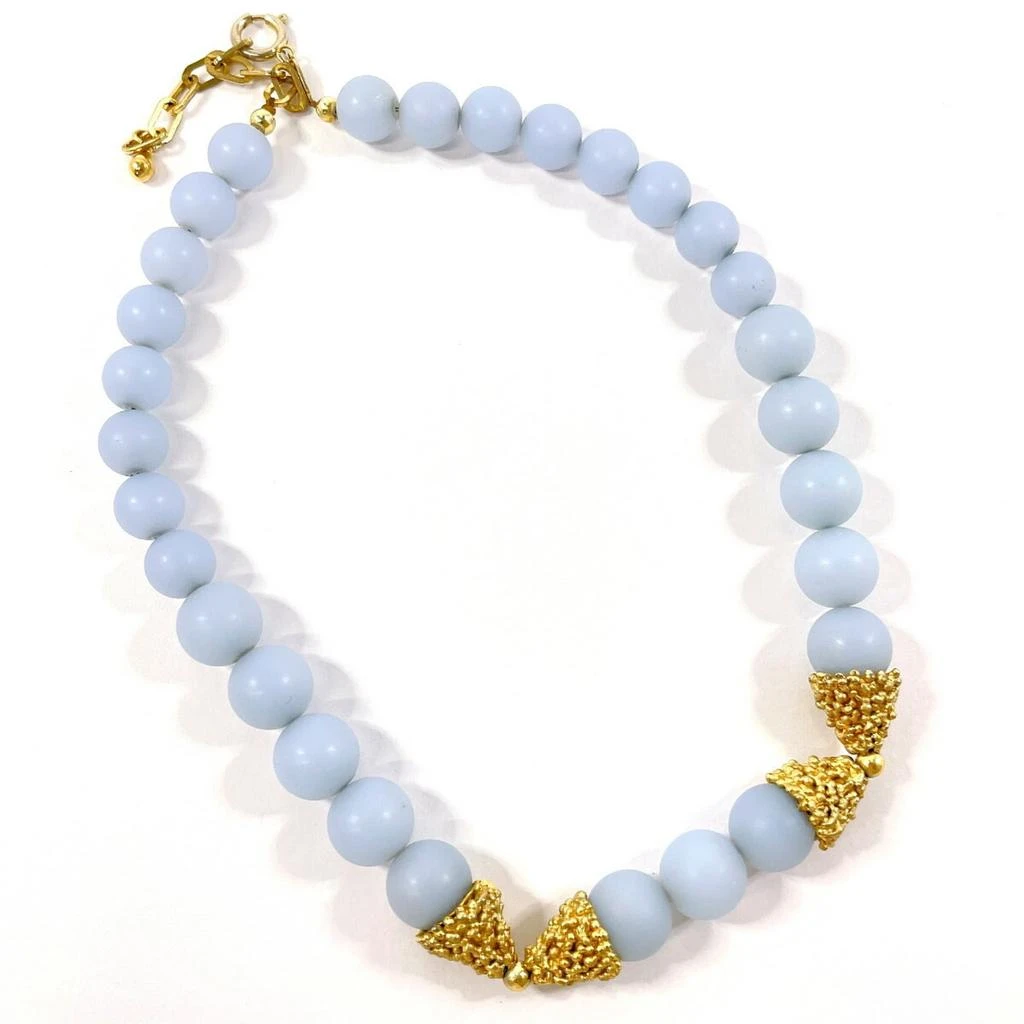 Dior gold blue Metal Necklace (Pre-Owned)