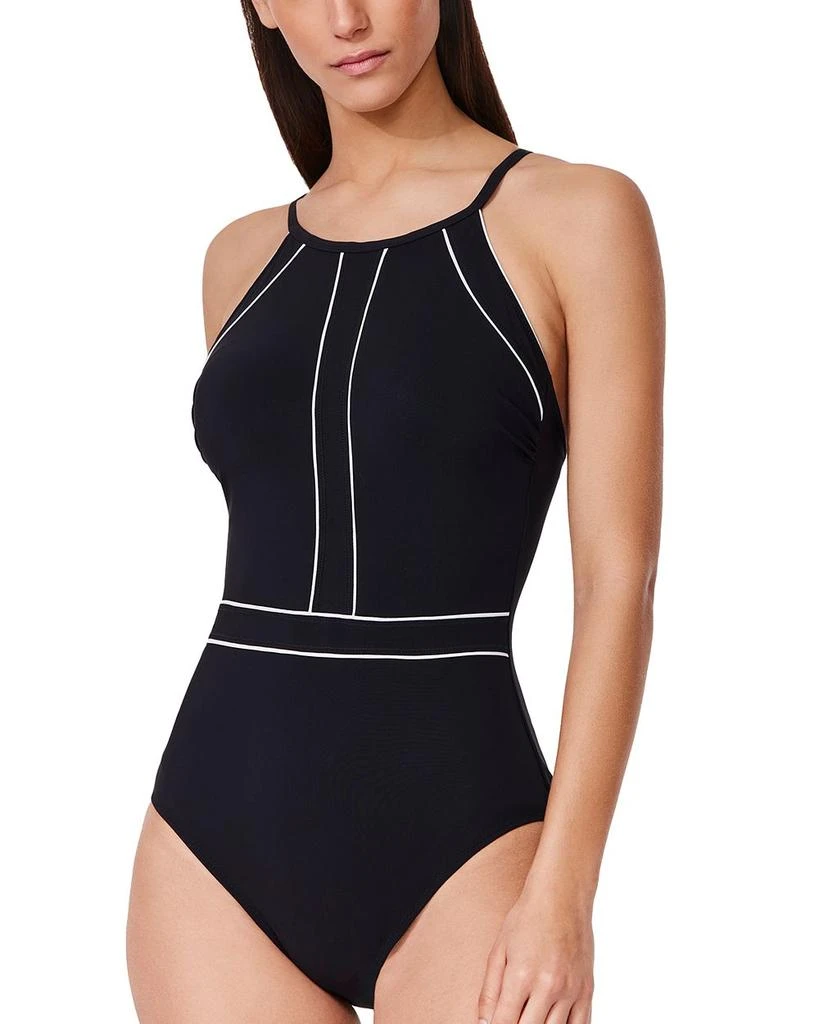 Profile by Gottex Contrast High Neck One Piece Swimsuit 5
