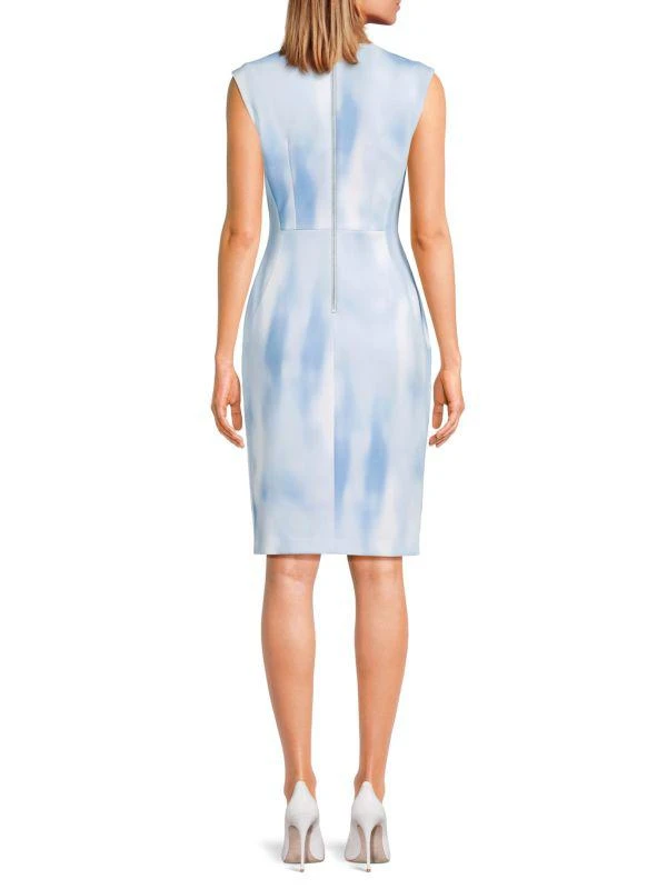 Calvin Klein V Neck Sheath Dress 2
