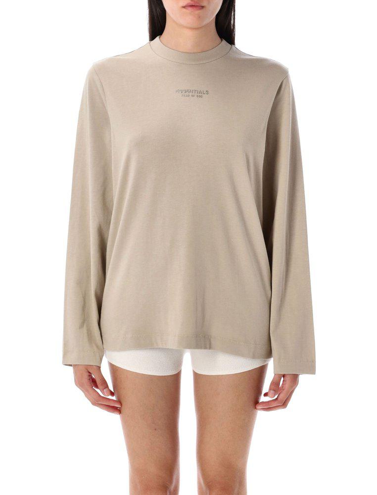 Essentials Fear Of God Essentials Metallized Logo Long Sleeved T-Shirt