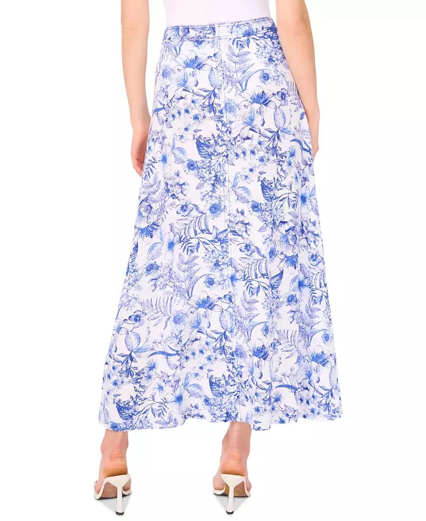 CeCe Women's Floral-Print Seamed Maxi Skirt 3